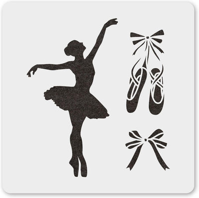 Plantilla ballet 6" reutiliz. para pintar y decorar