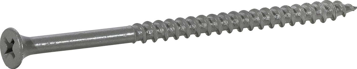 Tornillo madera recubierta exterior 1lb #10x4