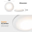 6 Luces LED Techo Caravana DC12V 3.25" 3W 3300K