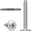 Tornillos madera #8x1-3/4 acero inox 410 autorroscantes 110uds
