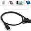 Cable micro USB 2.0 macho hembra 1pie orificio montaje
