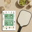 Tabla de Quesos Pickleball Cerámica Base Corcho 7.9x11.8pulg