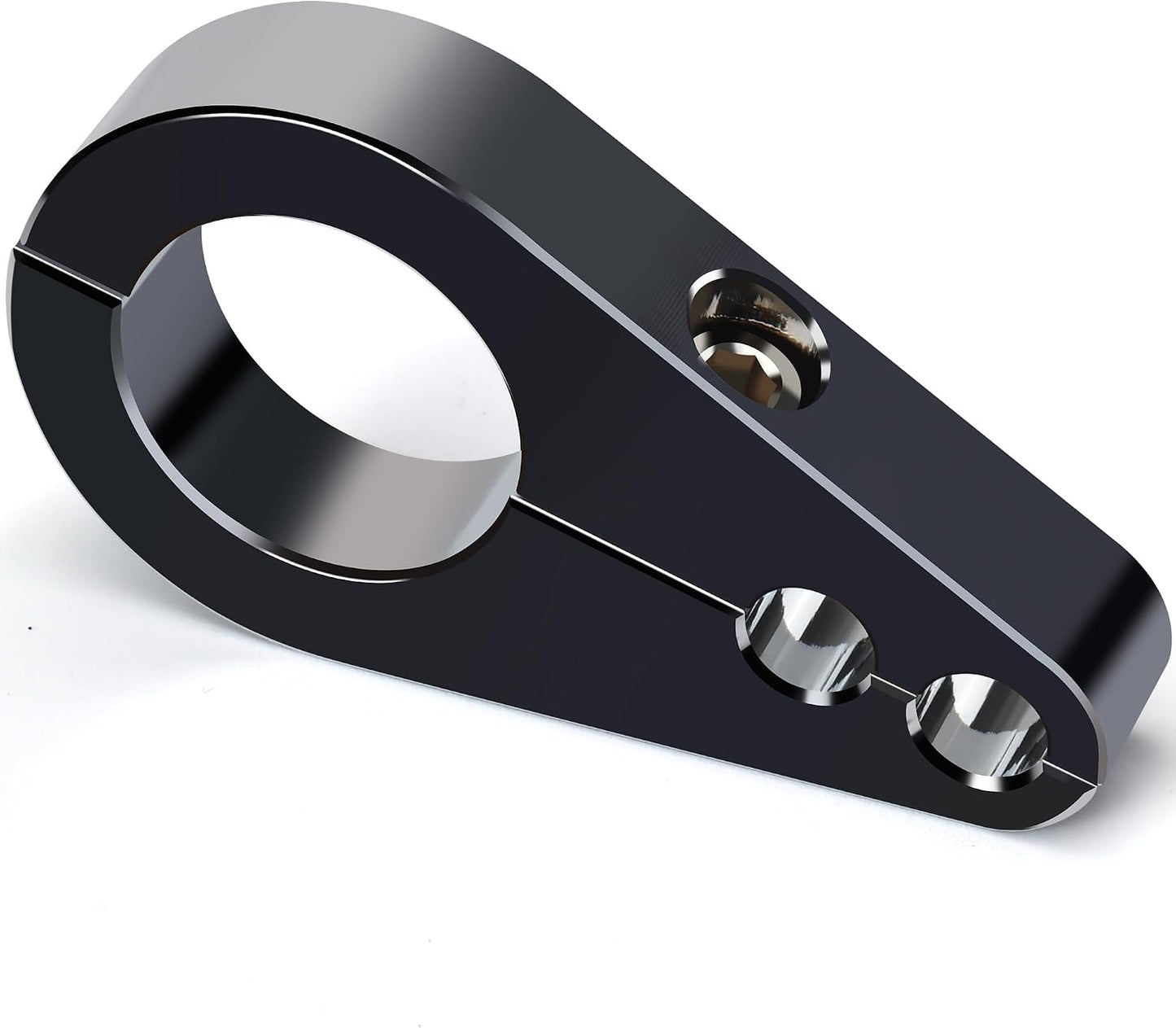 Abrazadera doble agujero para cables motocicleta Harley