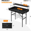 Mesa enfriadora portátil acero aleado negro