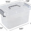 6 Pzas Contenedores Plástico 5qt con Tapa Caja Hogar
