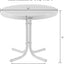 Mesa auxiliar metal retro resistente intemperie patio