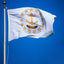 Bandera Rhode Island 3x5 doble cara nailon 210D rayas cosidas
