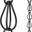 Cadena lluvia aluminio negra 8.5ft decorativa exterior