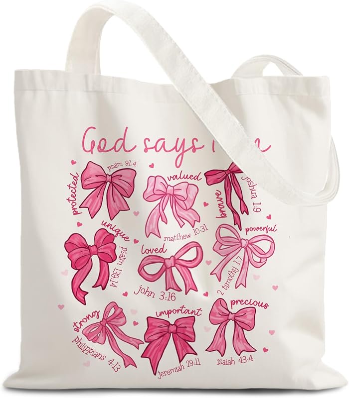 Bolsas lona mujer regalos cristianos inspiradores