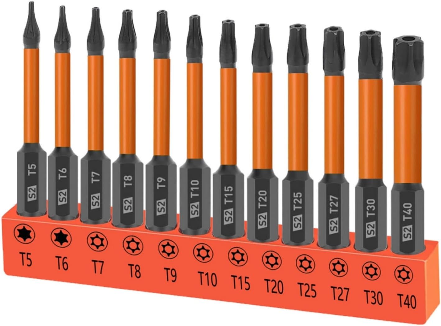 Juego 12 Pzas Brocas Torx T5-T40 Impacto