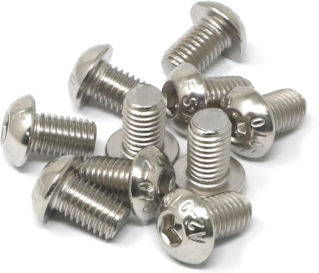 Set 10 Pzas Pernos M10x16mm Acero Inox 304