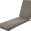 Cojín tumbona patio resistente agua 72x21x3" gris pardo