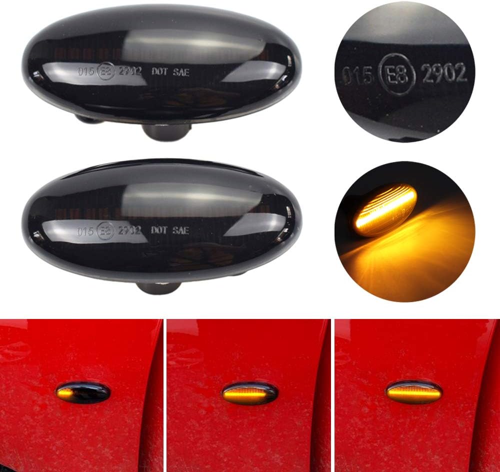 Luz intermitente LED dinámica para Mazda 2 3 5 6 BT-50
