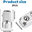 Adaptador enchufe 1/4 pulg a 1/2 pulg acero 2 pzas