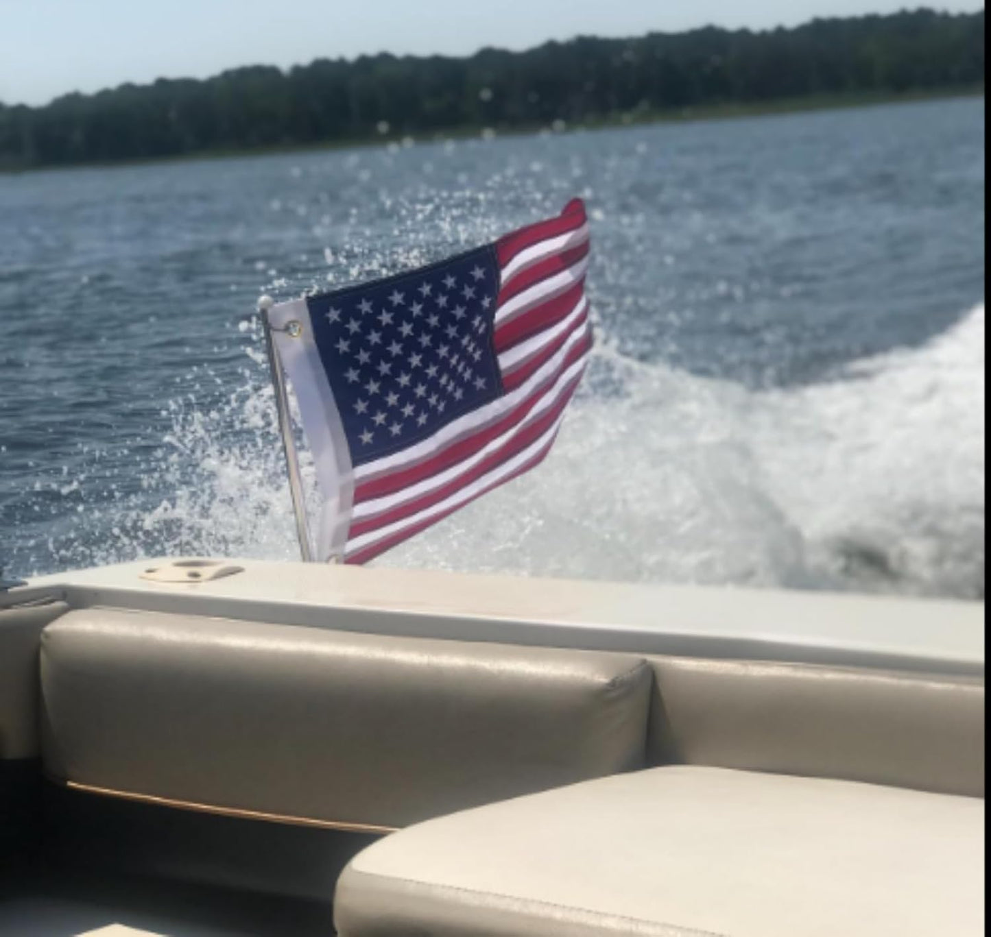 Bandera USA 12x18pulg cosida estrellas para barco