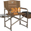 Silla camping plegable con mesa 300lb marrón