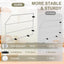 4 Pzas Organiz. Bandejas Hornear 12x20" Estante Cromado