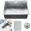 Fregadero cocina acero inox 27x22pulg con alfombrilla