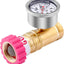 Regulador presión agua latón 40-50psi manguera 3/4"