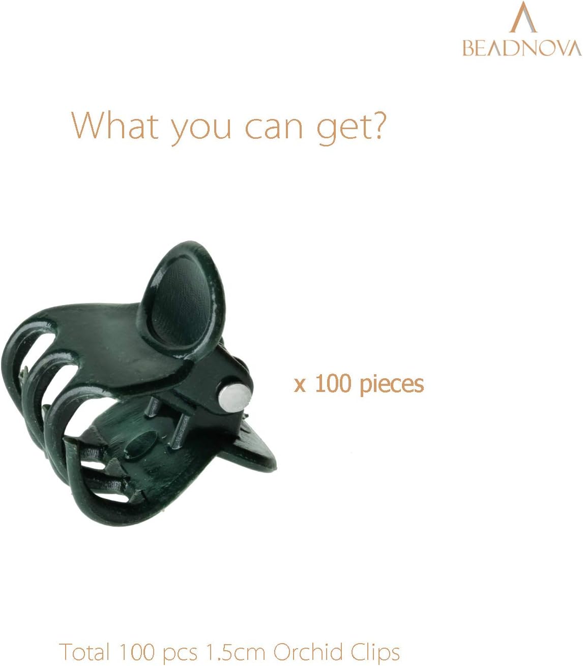 Clips para orquídeas y plantas 100 unidades