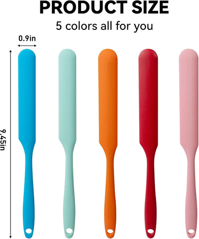 5 Espátulas Silicona para Frascos 9.45pulg