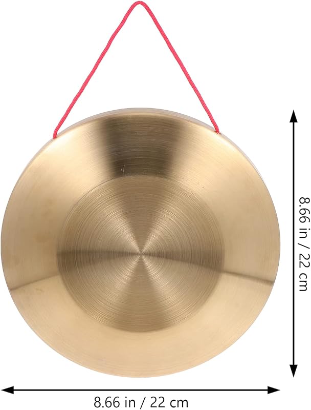 Gong de cobre chino 22cm con martillo y cinta