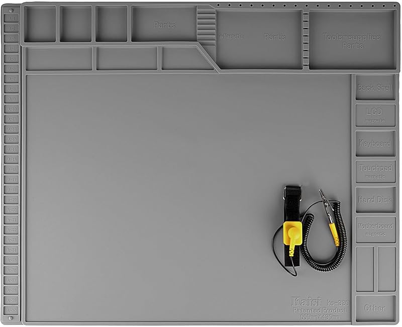 Almohadilla soldadura silicona resistente 932°F magnética