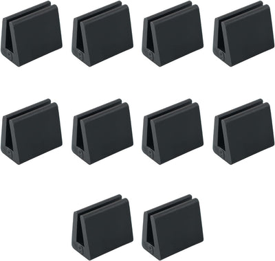 10 Almohadillas Acero Antiarañazos Forma U 0.78x0.87pulg