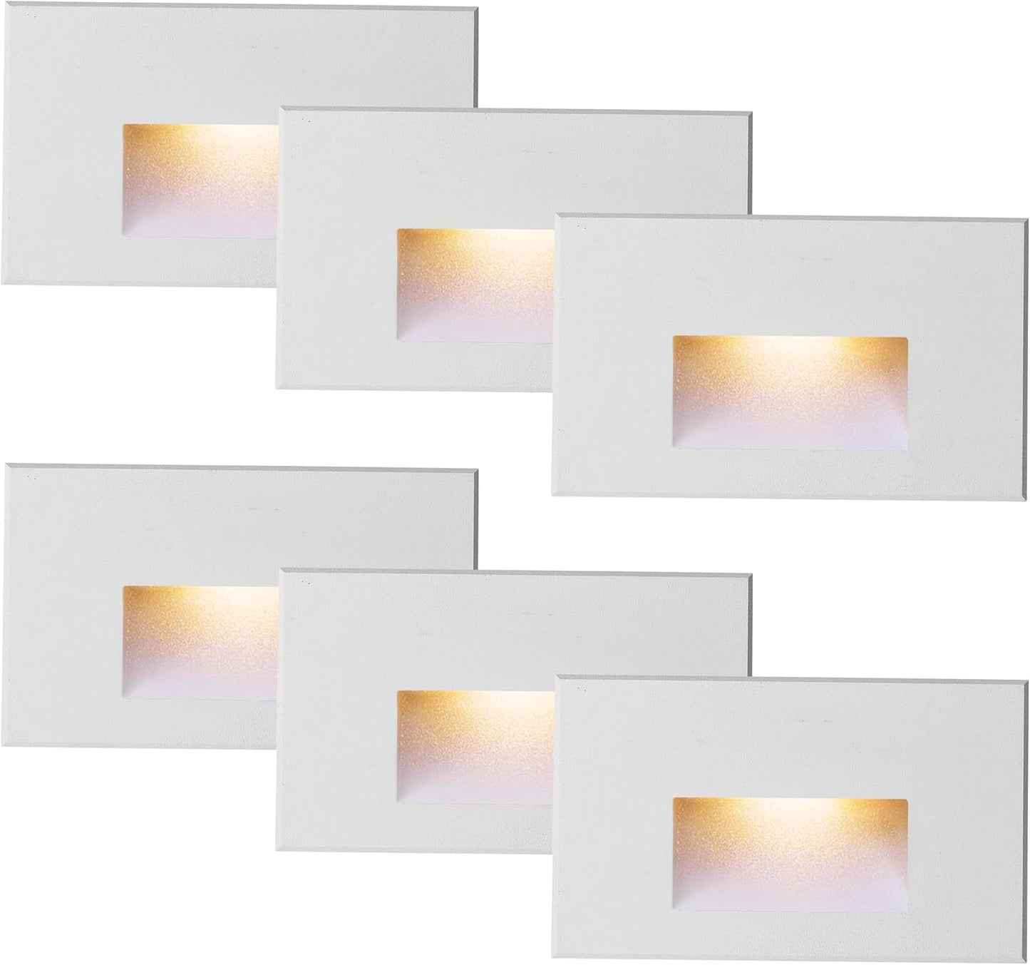 Luces LED escaleras 120V regulable 3000K IP66 set 6
