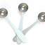 3 Pzas Cucharas Medidoras Acero Inox Plateado
