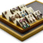 Soporte joyas madera maciza escaparate blanco crema
