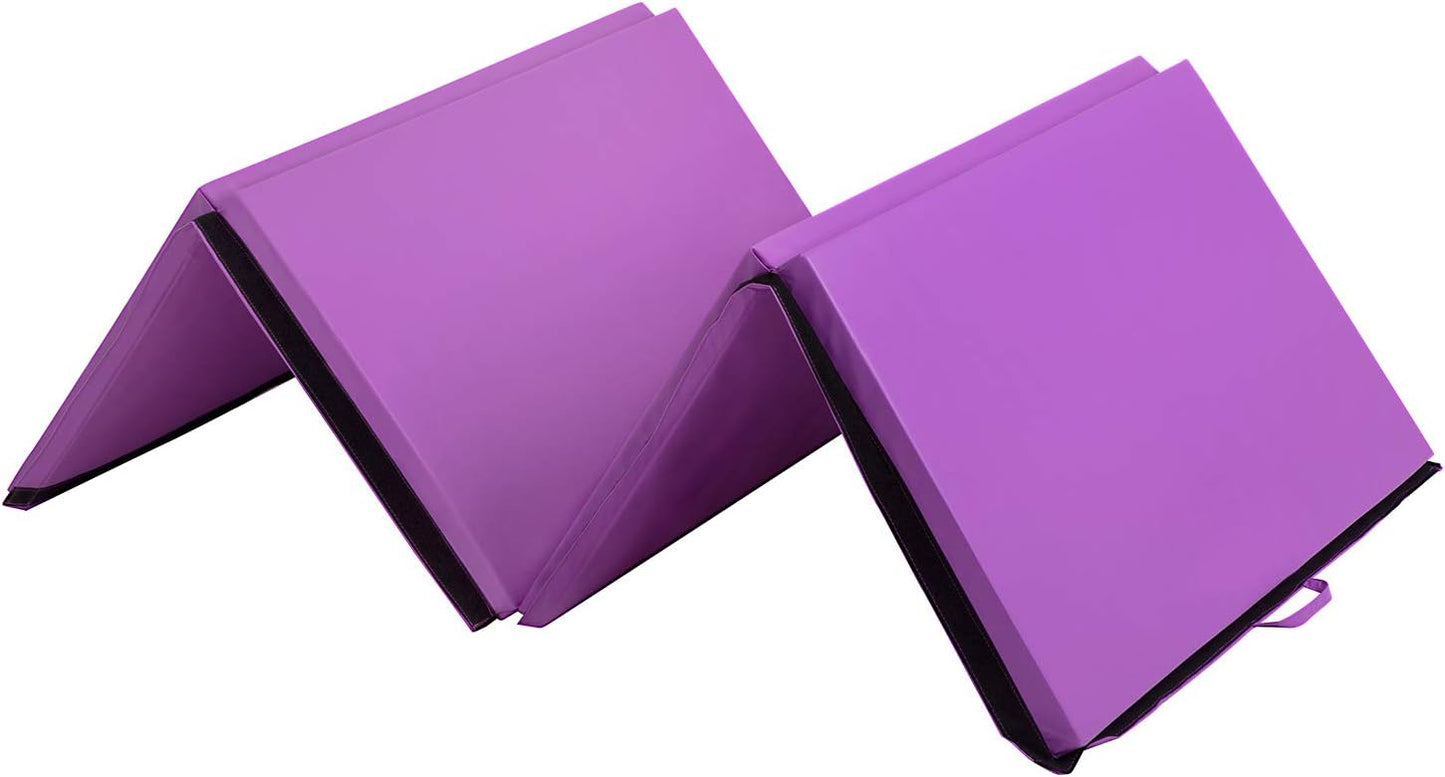 Colchoneta gimnasia portátil 4x8pulg piel sintética con asas