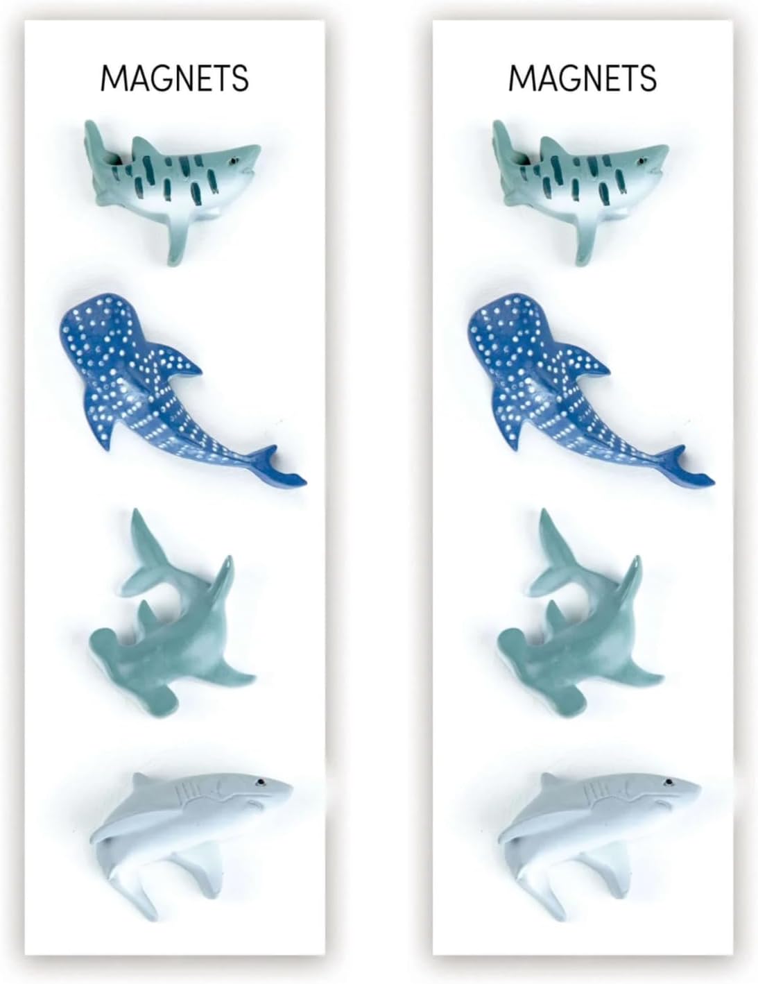 Set 8 imanes tiburón pintados a mano Mighties