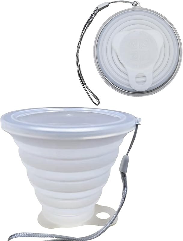 Vaso silicona plegable viaje al aire libre 9.1oz transparente