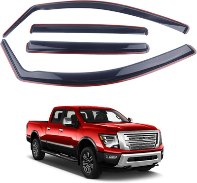 Deflectores ventana negro ahumado comp Nissan Titan 17-24