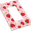 Cubierta interruptor luz floral fresa rosada para baño y dormitorio