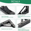 Soportes plegables estantes 4 pzas ahorrador espacio