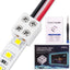 20 Pzas Conectores LED 10mm 2 Pines Sin Soldadura