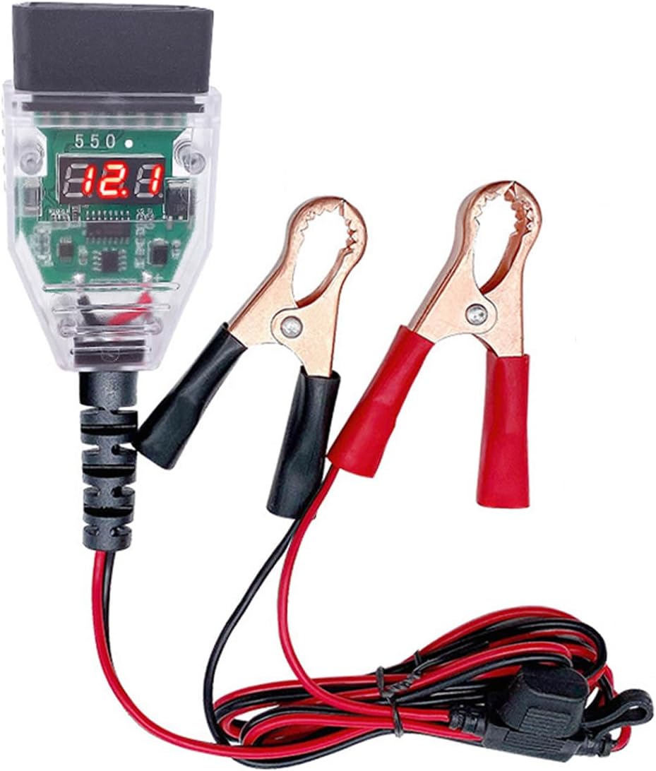 Conector OBD2 protector ECU batería 12V pantalla digital