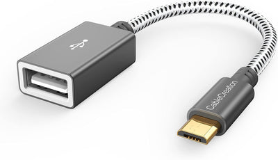 Adaptador USB a Micro USB 0.5pies macho hembra