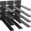 12 Pzas Soporte Estante Flotante Hierro Negro 10pulg