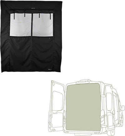 Ventana trasera Ford Transit con protección insectos