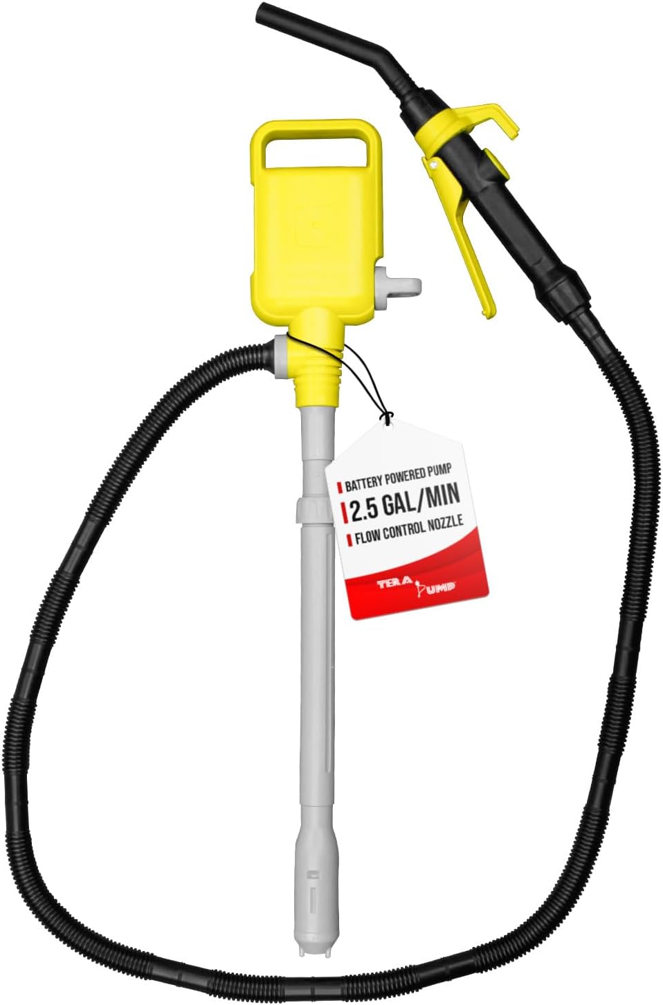Bomba transferencia combustible manguera 49" 2.5GPM