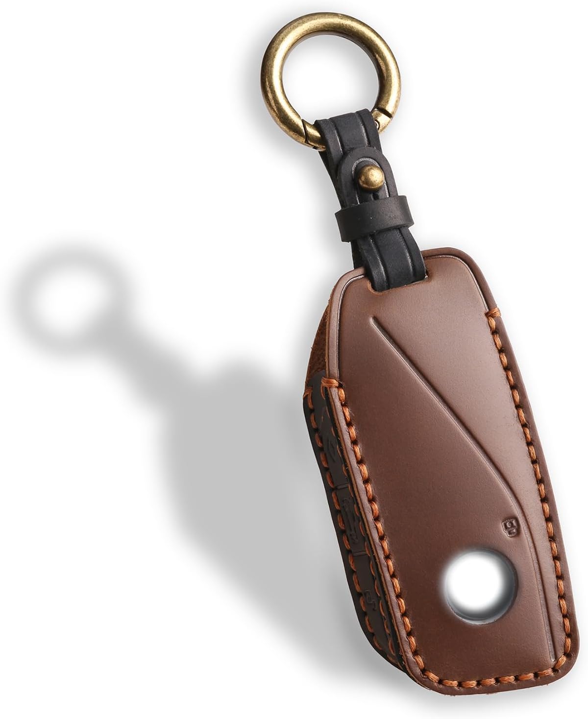 Funda cuero llavero BMW Serie 7 2023-25 marrón