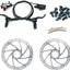 Frenos hidráulicos MTB kit delantero y trasero 6.299pulg