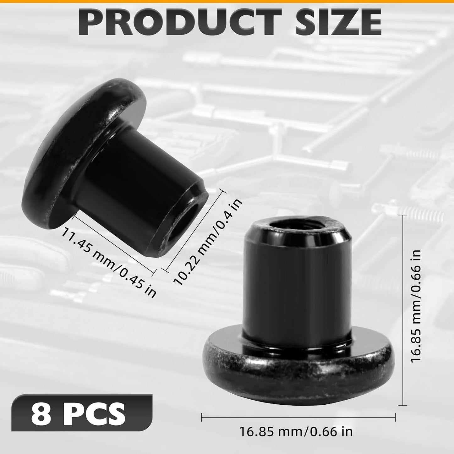 Tuercas bisagra puerta comp Jeep Wrangler JK 07-18 set 8