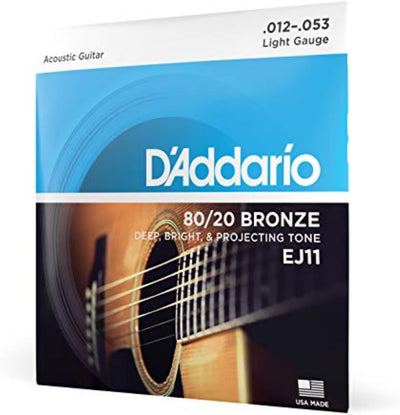 Cuerdas guitarra acústica 80/20 Bronze ligero 12-53 set 6