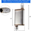 Silenciador universal acero inox 7.62cm entrada/salida