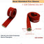Manga térmica silicona fibra vidrio 1-3/8" rojo