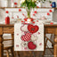 Camino mesa San Valentín botones corazón 13x72pulg